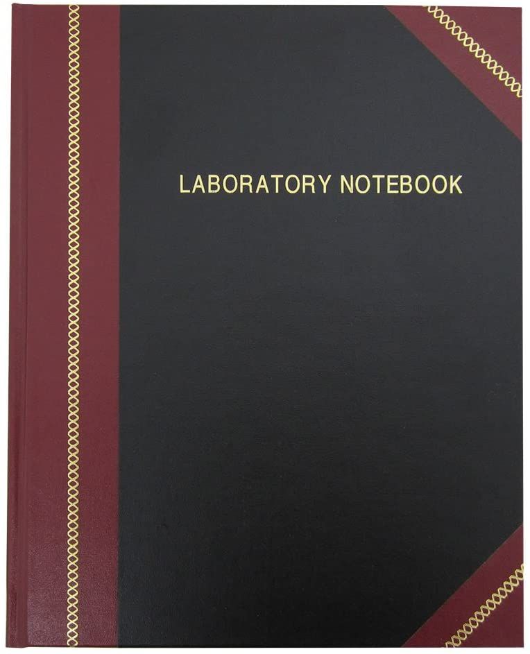 BookFactory Professional Lab Notebooks Ruled Format - Page Size 8
