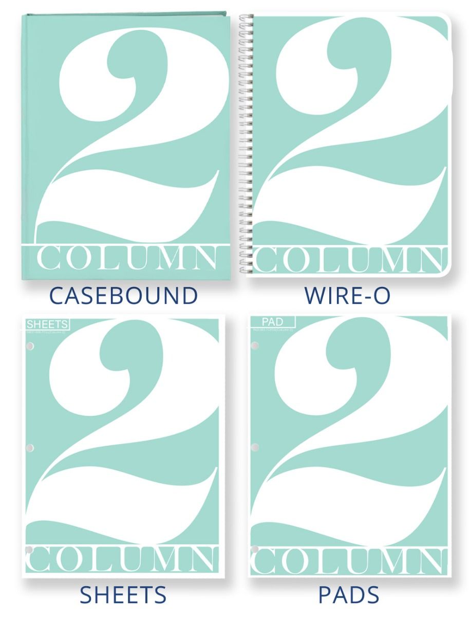 2 Column Columnar Logs - You Choose the Style You Want, Casebound or ...