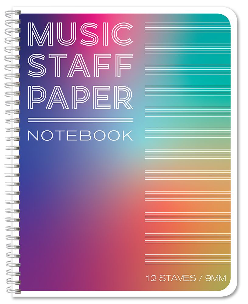 BookFactory Music Staff Notebook/Composition Manuscript