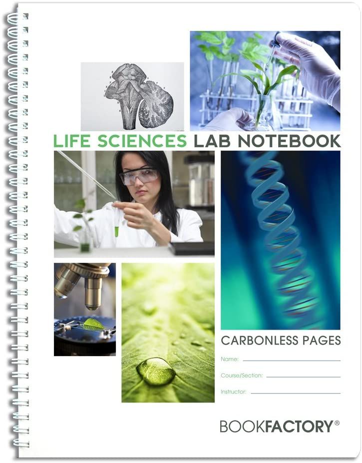 Carbonless Chemistry Lab Notebook (w/Custom Cover for University