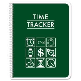 BookFactory Time Tracker Notebook/Work Hours Log Book/Business Time ...