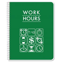 BookFactory Work Hours Log Book/Working Hours Tracking Journal/Plant ...