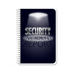 BookFactory Security Incident Report Log Book - 100 Page Wire-O Journal 6x9 Inches