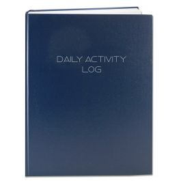BookFactory Daily Activity Log Book - 384 Pages - Page Size: 8-7/8