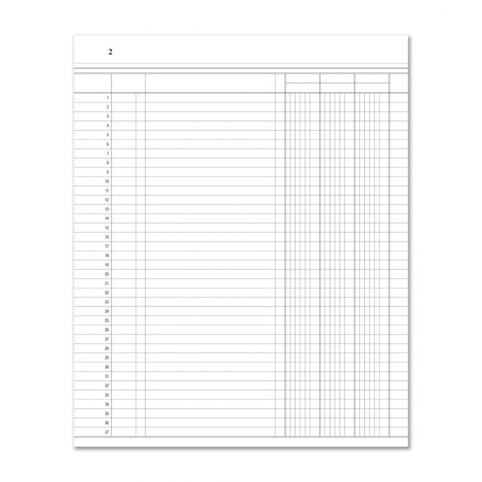 BookFactory 3 Column Ledger Book/Account/Accounting Ledger