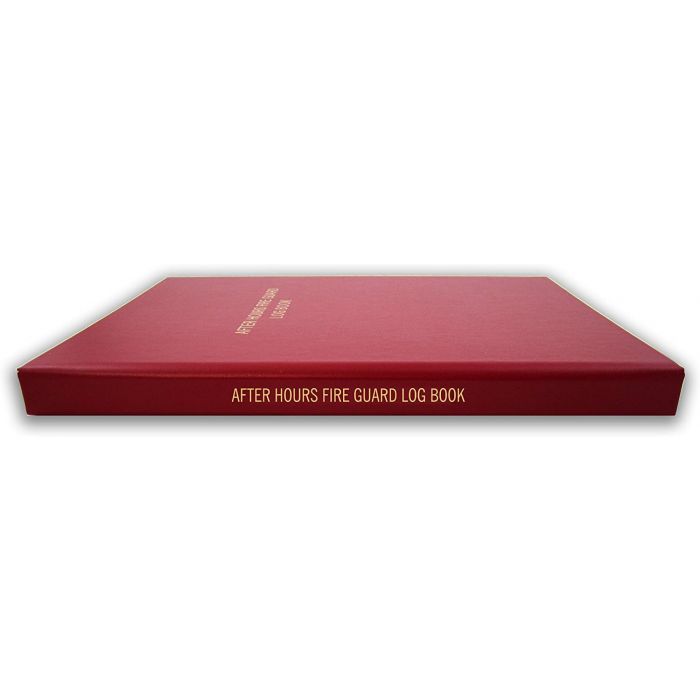BookFactory After Hours Fire Guard Log Book/Fire Watch Fireguard Hourly Report Notification Inspection Logbook - 168 for Free Printable Fire Watch Log Sheet
