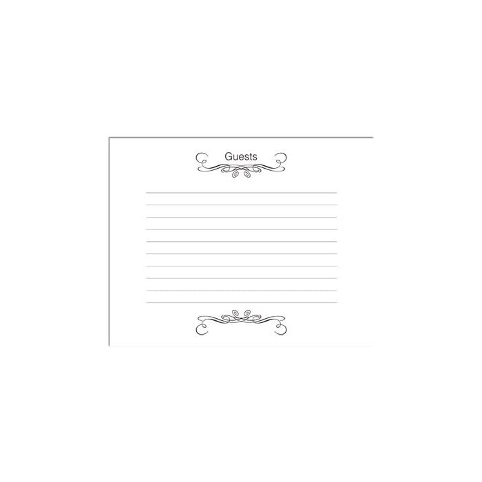 bookfactory-leather-wedding-guest-book-72-pages-white-leather-cover-9-x-7-section-sewn-hardbound for Free Printable Guest Book Pages BookFactory Leather Wedding Guest Book - 72 Pages White Leather Cover 9