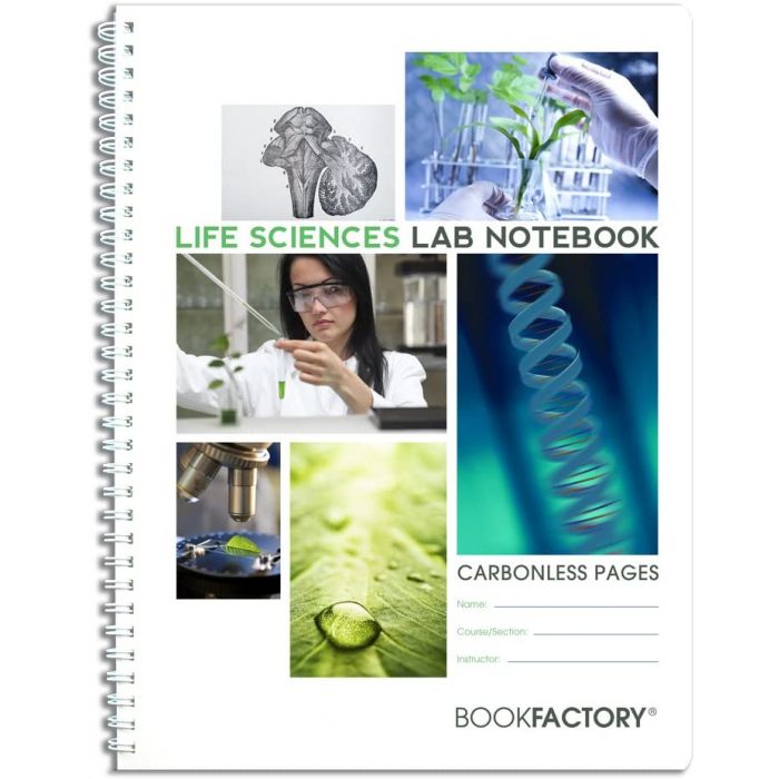 Carbonless Life Sciences Lab Notebook 25 Sets of Duplicating Ruled