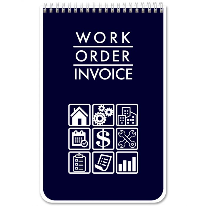 Work Order Invoice Book/Carbonless Work Order Tracking Journal - Wire-O ...
