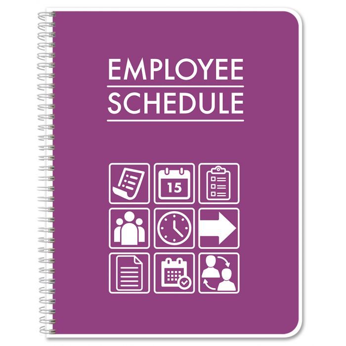 BookFactory Scheduling Notebook/Schedule Log Book/Employee Schedule ...