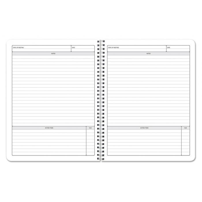 BookFactory Meeting Notebook/Business Meeting Book - Black