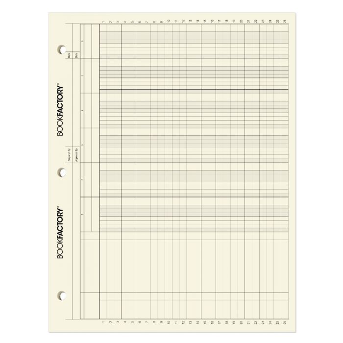 bookfactory-ledger-sheets-6-column-accounting-ledger-columnar-six-columns-loose-paper-11-x-8-5-50 for Free Printable 5 Column Ledger Paper BookFactory Ledger Sheets / 6 Column Accounting Ledger Columnar (Six Columns) Loose Paper - 11