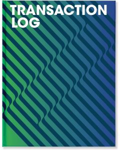 Transaction Log Book - 8.5" x 11" Soft Touch Laminate Hardcover