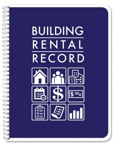Building Rental Property Record Book, Wire-O
