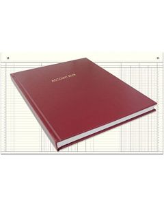 Accounting Ledger Book - 4 Column Format, 8" x 10", Various Page Counts