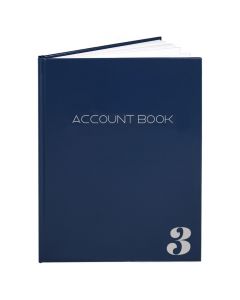 3 Column Account Book / Accounting Ledger, Smyth Sewn Hardbound