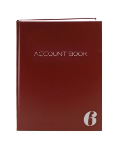 6 Column Account Book / Accounting Ledger, Smyth Sewn Hardbound