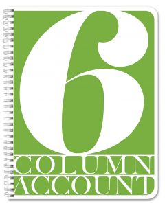 6 Column Account Book / Accounting Ledger