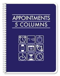 5 or 10 Column Appointment Book