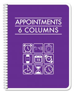 6 or 12 Column Appointment Book