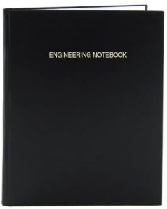 Engineering Notebook - 4 X 4 Quad Ruled Book - 96 Pages (.25" Lab Grid Format), 8" x 10", Smyth Sewn Hardbound