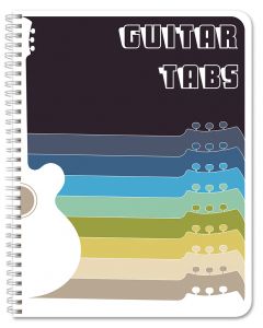 Guitar Tablature Notebook/Guitar Music Tabs Journal, Wire-O
