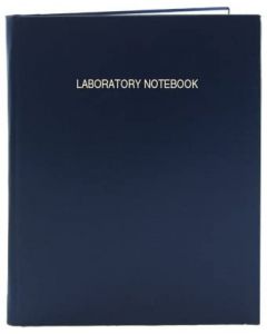 Write-On Laminated Blue Lab Notebook - 168 Pages - Smyth Sewn Hardbound