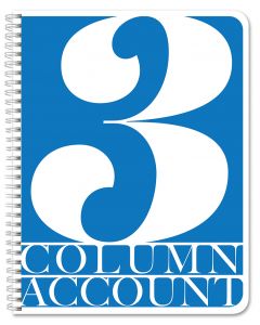 3 Column Account Book / Accounting Ledger