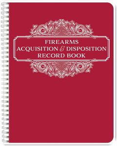Firearms Acquisition and Disposition "A&D" Gun Log Book - Red Wire-O
