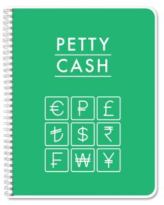 Petty Cash Log Book - 8.5" x 11" , Wire-O