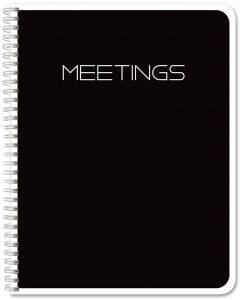 Meeting Notebook, Wire-O Bound - Choose from 2 sizes