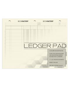 6 Column Accounting Ledger Notepad - 50 Pages
