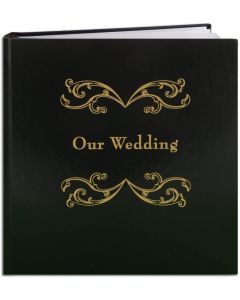 Wedding Guest Book, Black Smyth Sewn Hardbound