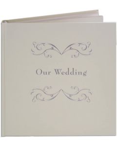 Wedding Guest Book, Cream Smyth Sewn Hardbound